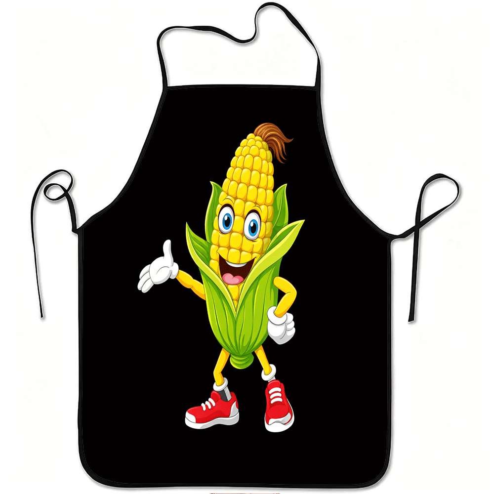 Kitchen Baking Area Ideas - 1 Piece Country-Themed Apron, Happy Corn
