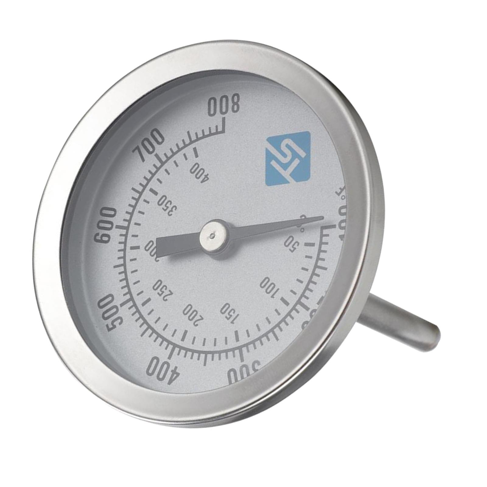 Oven Thermometer Analog - Oven Safe Grill Thermometer Stainless Steel