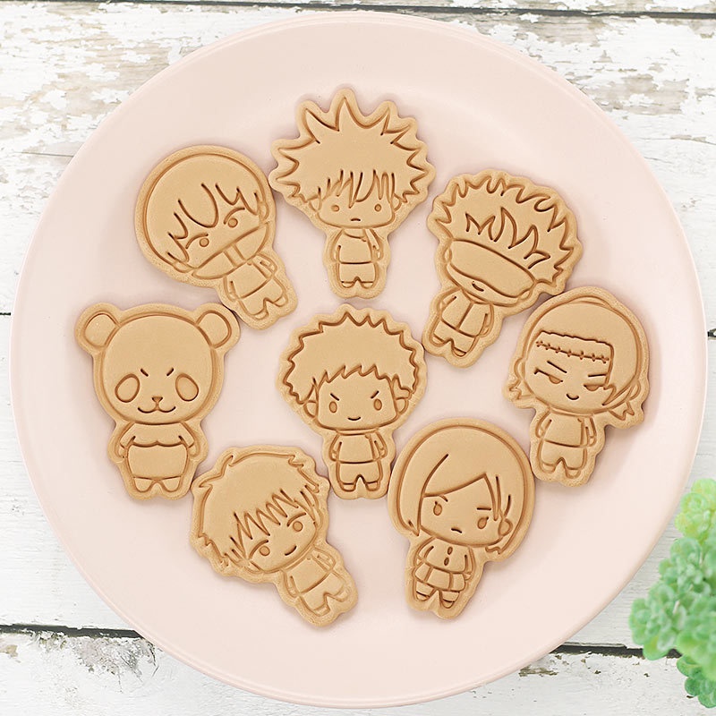 8pcs Jujutsu Kaisen Cake Cooki - đánh giá và giá Baking Kitchen For Kids