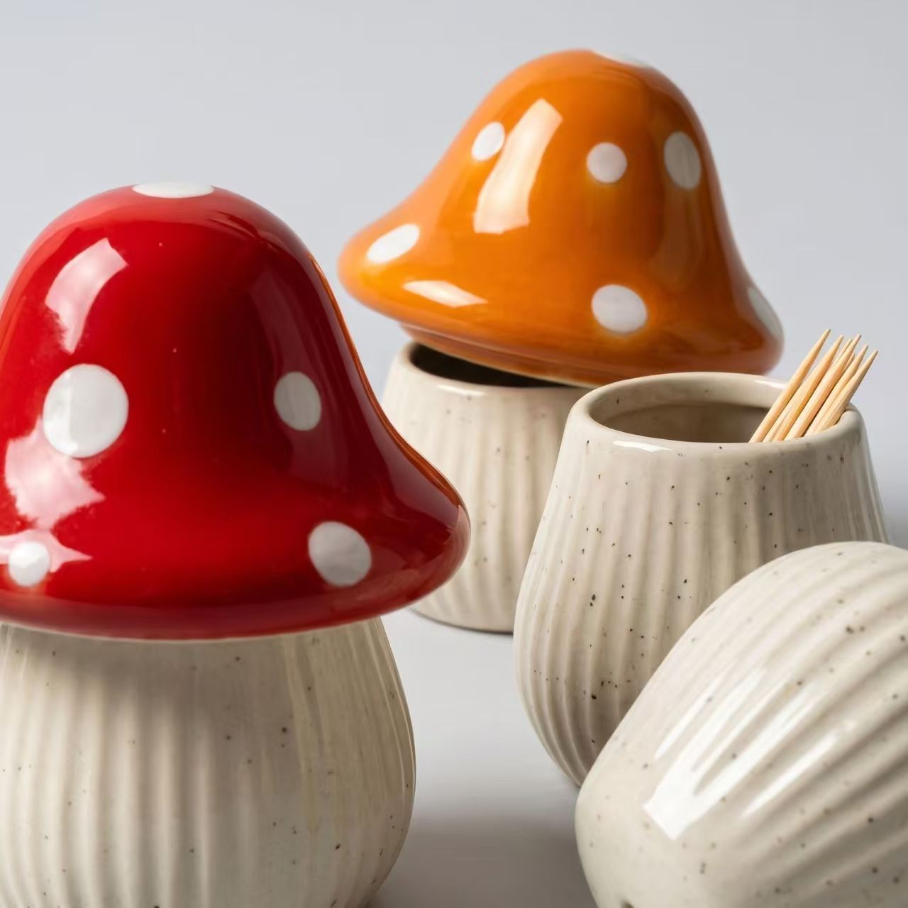 Cartoon Mushroom Ceramic Stora - đánh giá và giá Kitchen Zo