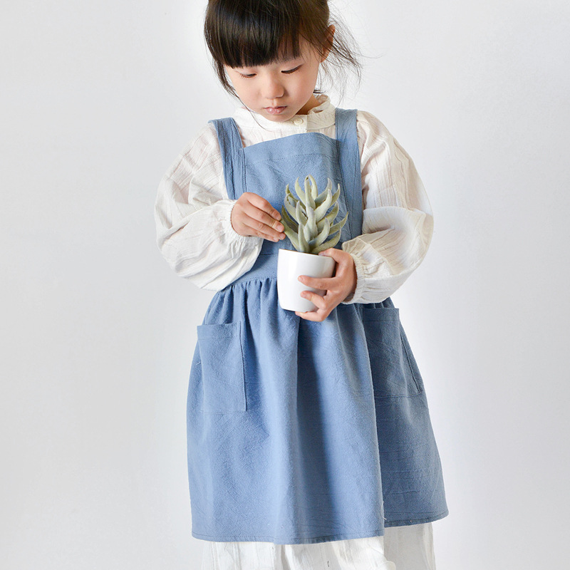 Kids Cotton Apron Dress Parent - đánh giá và giá Baking Kitchen For Kids