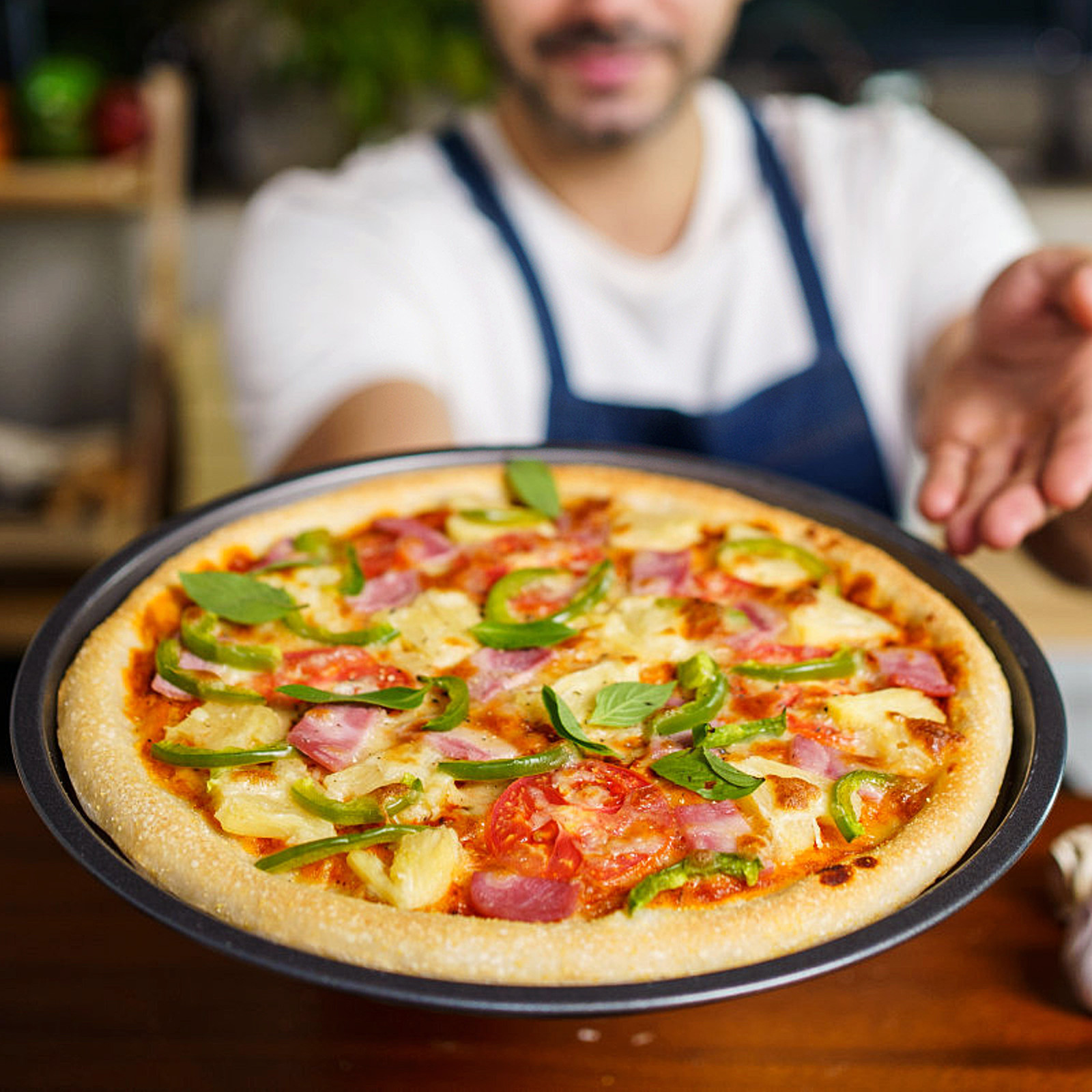 Round Nonstick Pizza Pan Carbo - đánh giá và giá Kitchen Oven Baking Pans