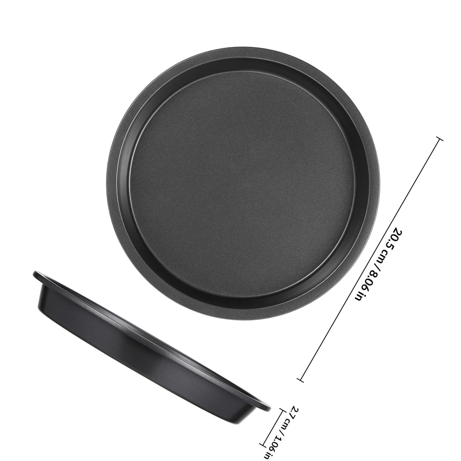 Round Nonstick Pizza Pan Carbo - đánh giá và giá Kitchen Oven Baking Pans