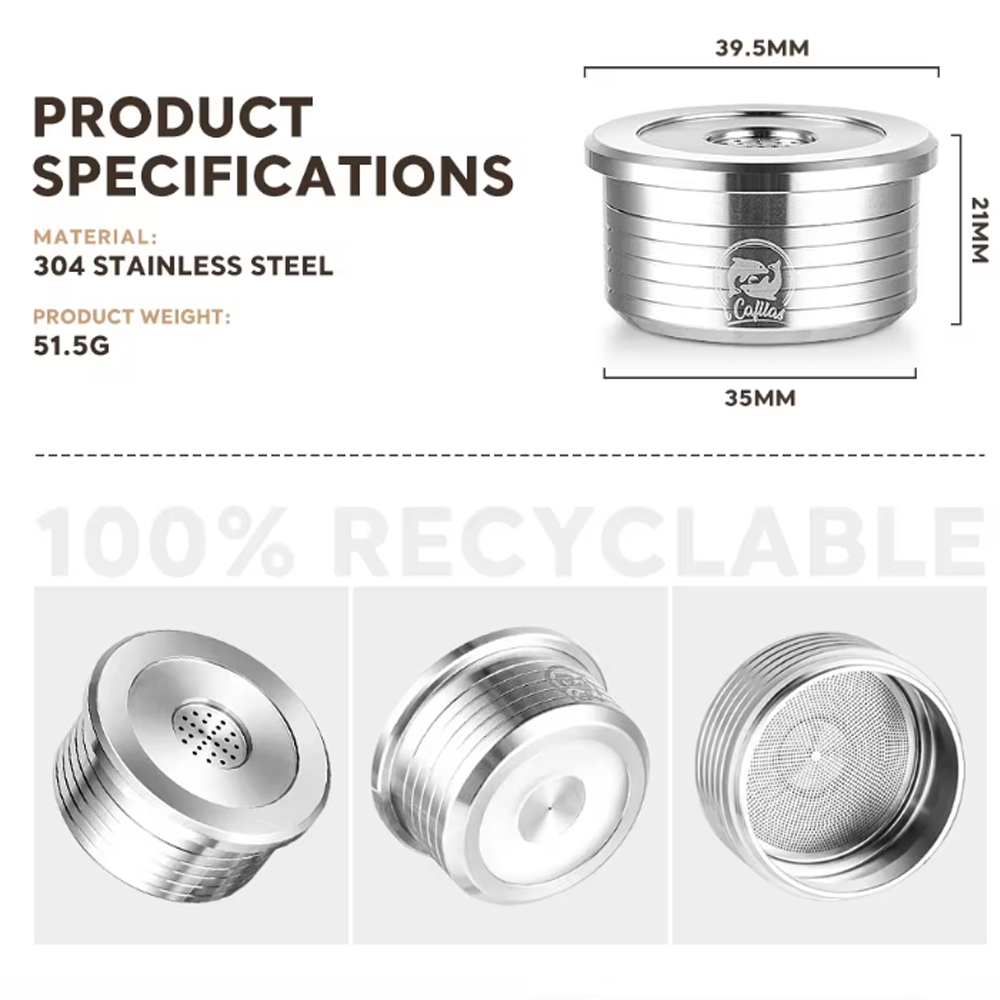 Reusable stainless steel coffe - đánh giá và giá Kitchen Q