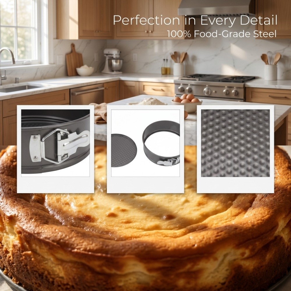 3pcs Carbon Steel Cake Pan Set - đánh giá và giá Springform Pan Set