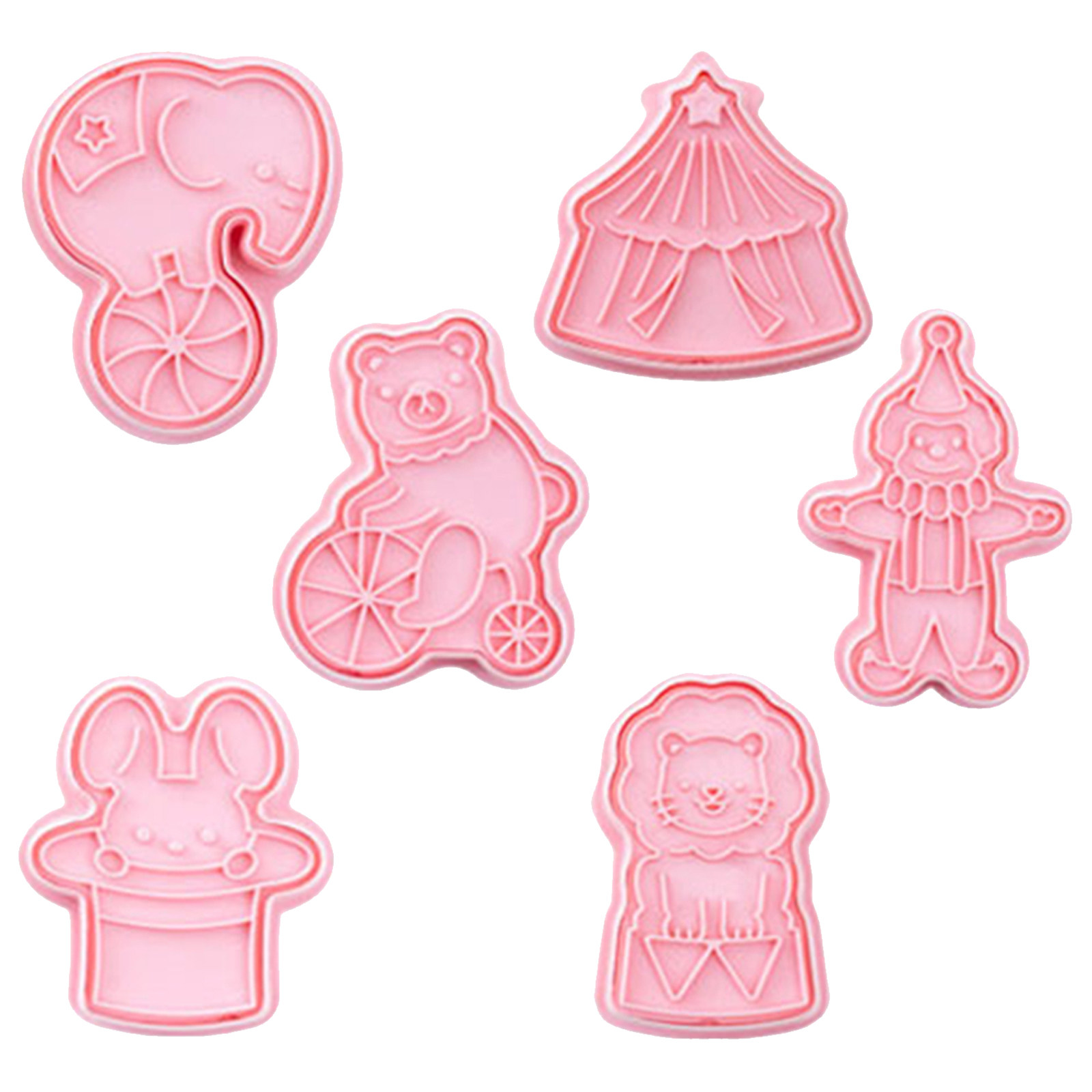 6Pcs Cookie Cutters Plastic Ci - đánh giá và giá Baking Kitchen For Kids