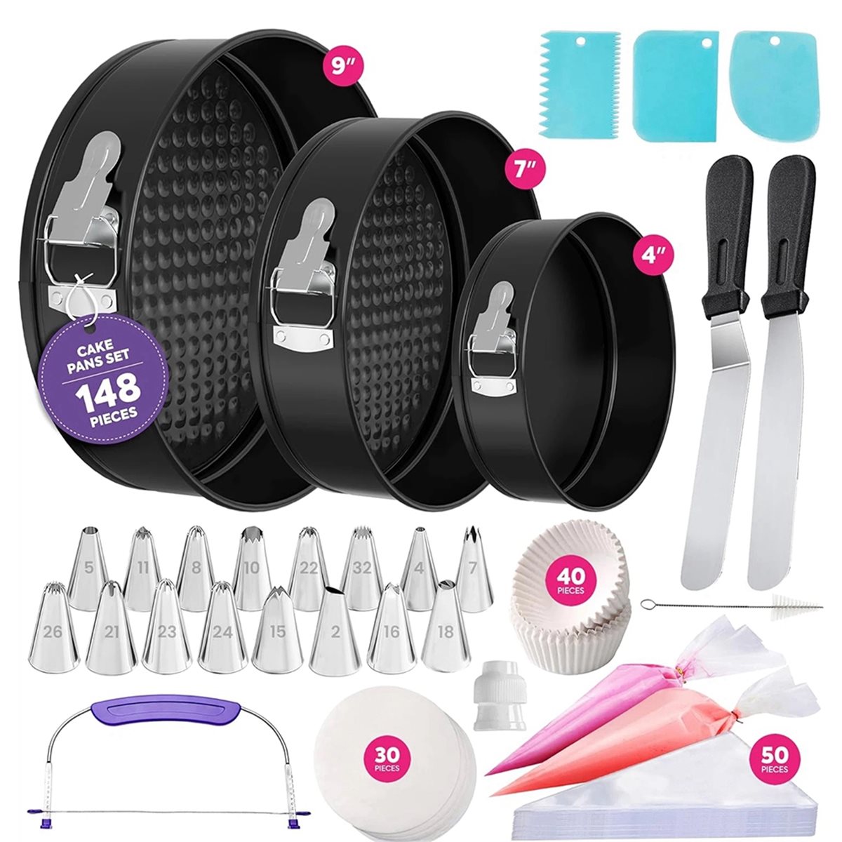 2026 Trend 148PCS Cake Pan Set - đánh giá và giá Springform Pan Set