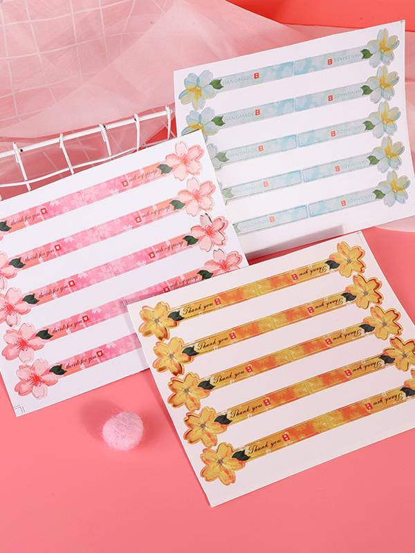 Creative 3D Cherry Blossom Sea - đánh giá và giá Kitchen.Baking Labels