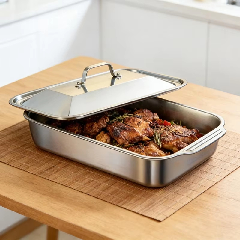 Stainless Steel Deep Baking Pa - đánh giá và giá Kitchen Oven Baking Pans