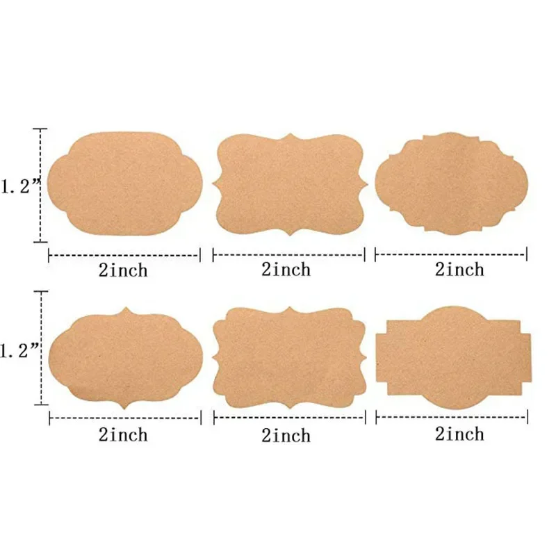 Bộ 300 Tờ Giấy Xi Măng Kraft M - đánh giá và giá Kitchen.Baking Labels