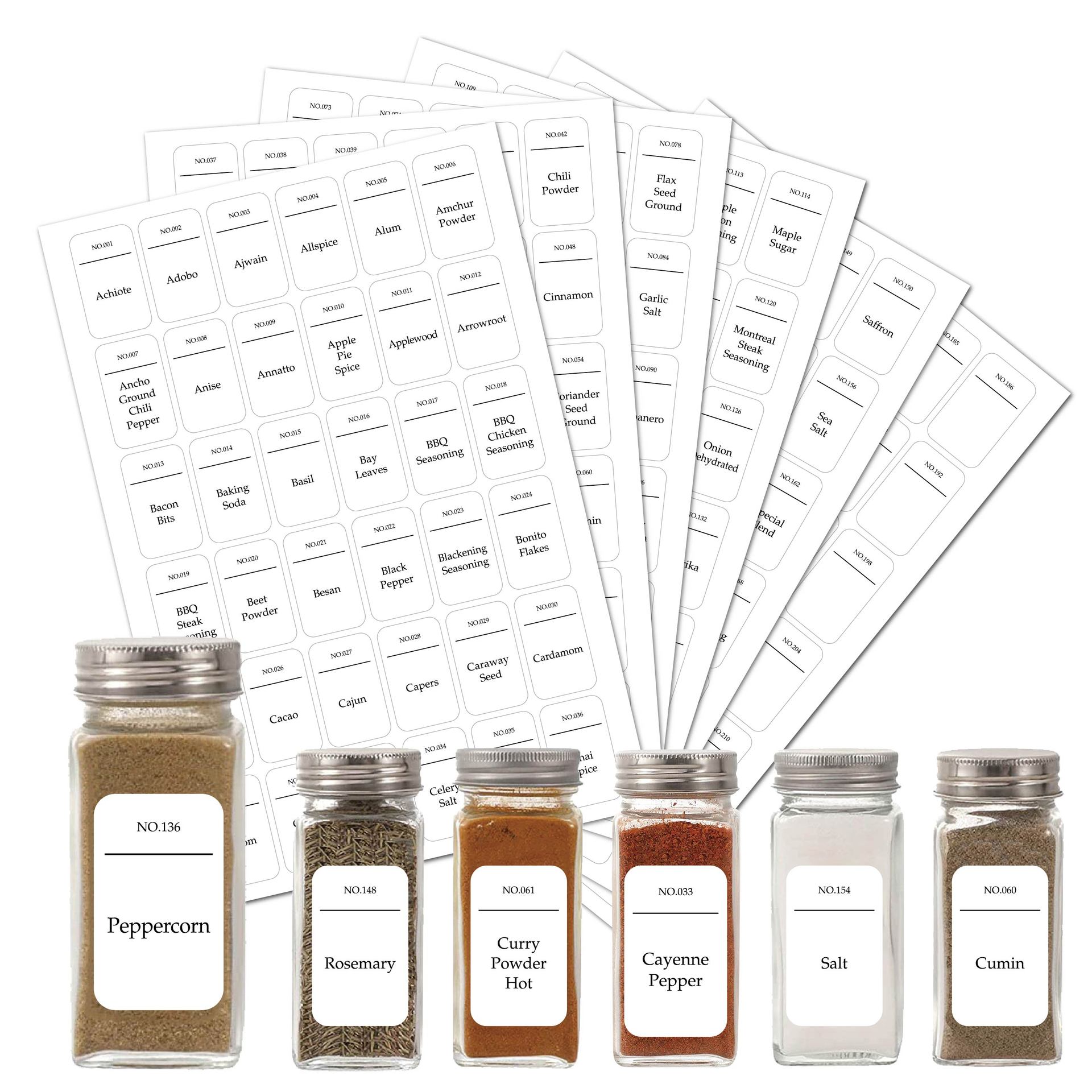 216pcs Kitchen Spice Jar Label - đánh giá và giá Kitchen.Baking Labels