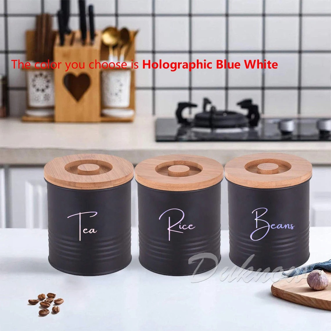 Kitchen Organization Canister  - đánh giá và giá Kitchen.Baking Labels