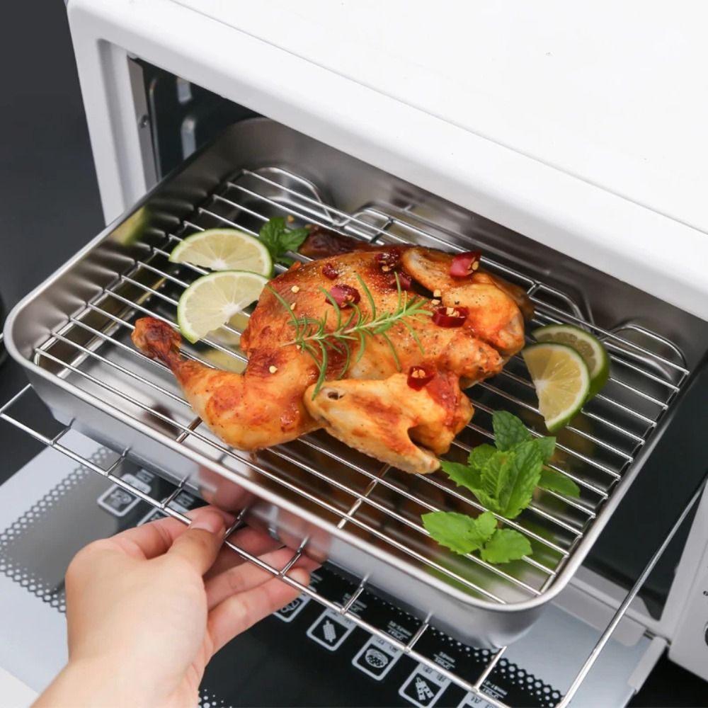 Portable Non-Stick Stainless S - đánh giá và giá Kitchen Oven Baking Pans