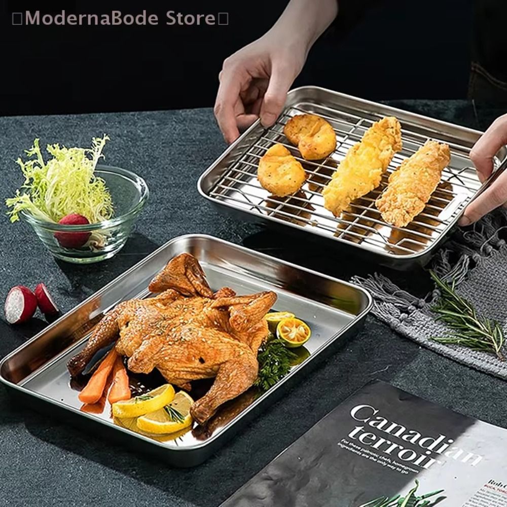 Portable Non-Stick Stainless S - đánh giá và giá Kitchen Oven Baking Pans