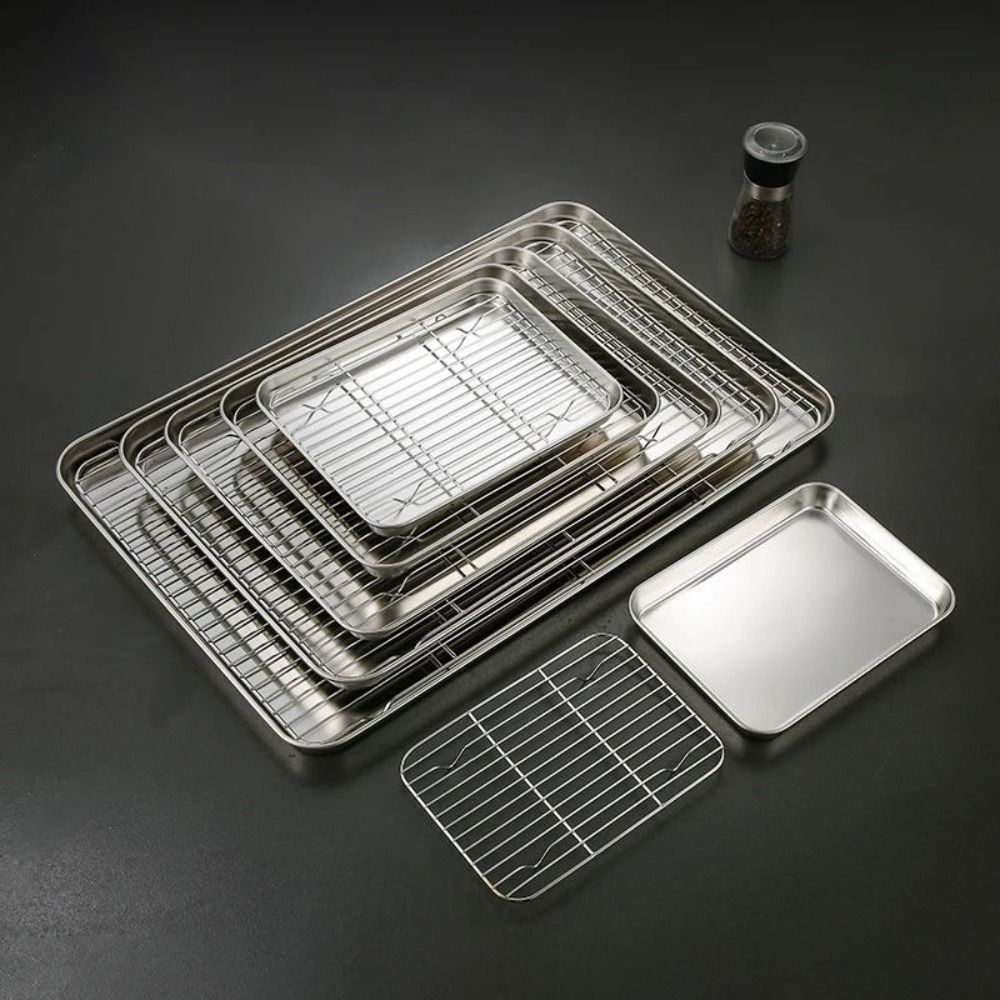 Portable Non-Stick Stainless S - đánh giá và giá Kitchen Oven Baking Pans