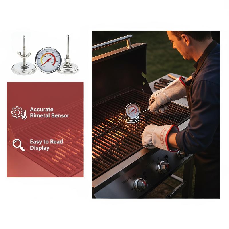 Grill Thermometer 0-120℃ Accur - đánh giá và giá Oven Thermometer Analog
