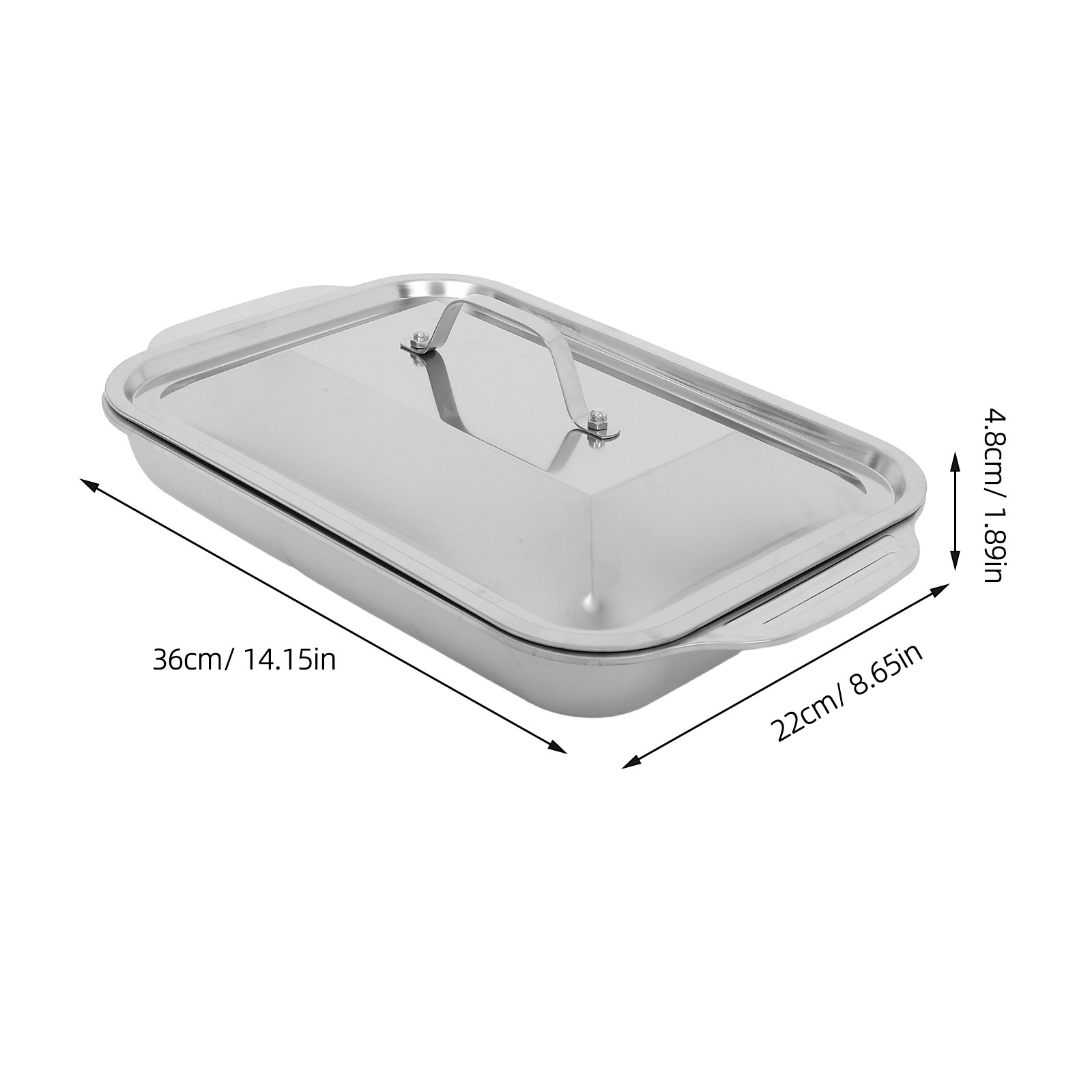 Stainless Steel Rectangular Gr - đánh giá và giá Kitchen Oven Baking Pans