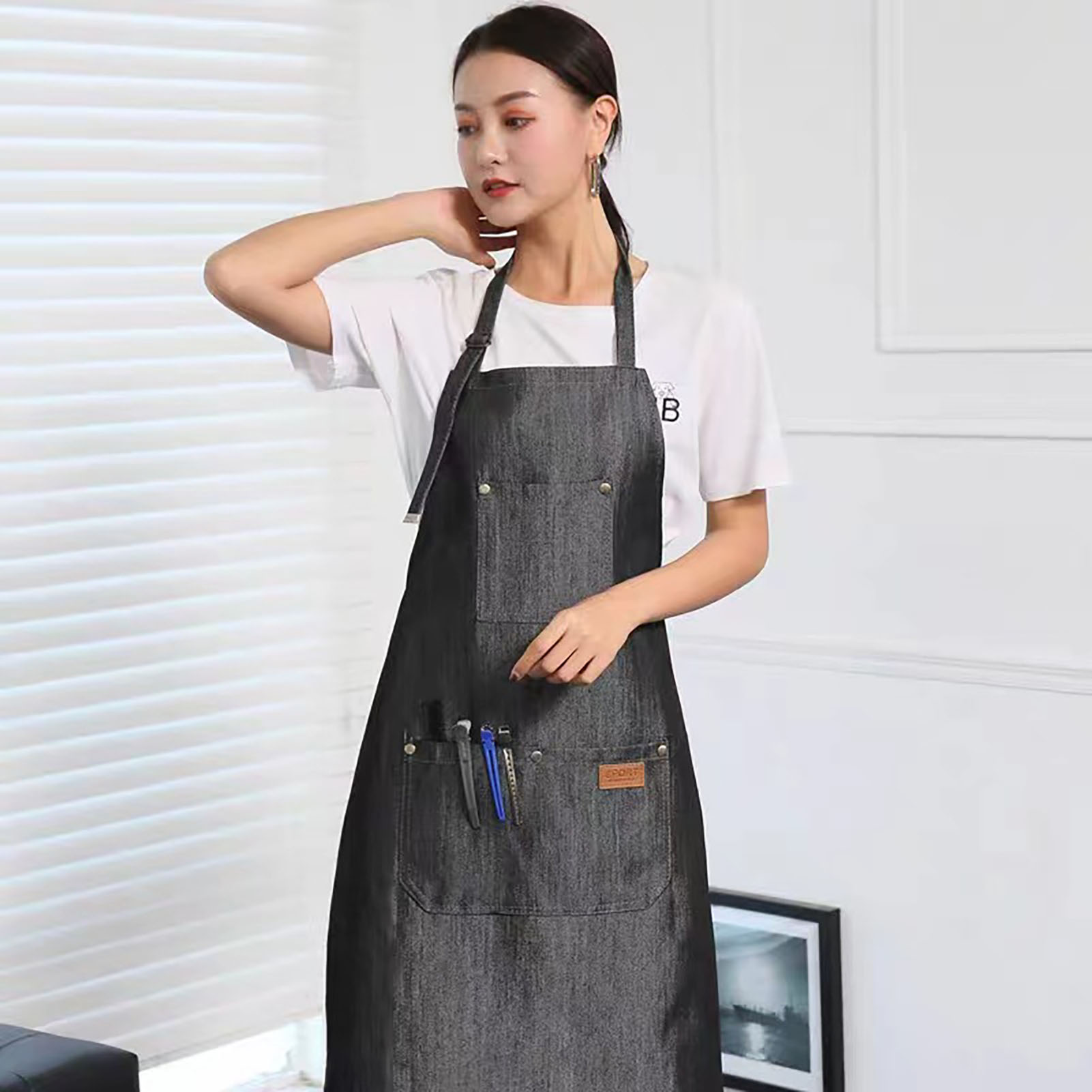 Denim Apron Salon Working Clot - đánh giá và giá Kitchen Baking Unit
