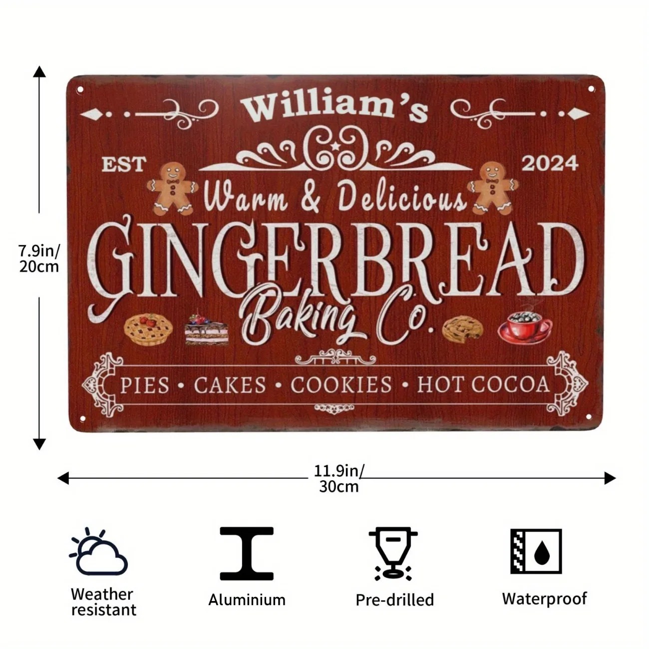1pc Personalized Gingerbread B - đánh giá và giá Kitchen Baking