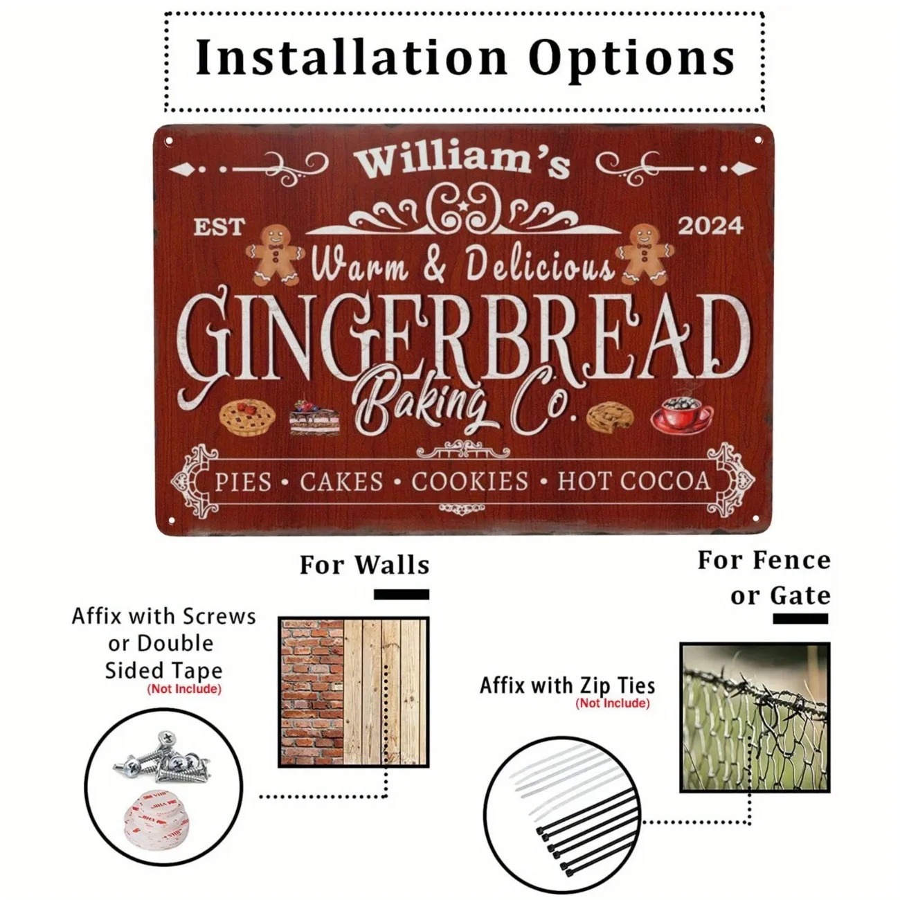 1pc Personalized Gingerbread B - đánh giá và giá Kitchen Baking