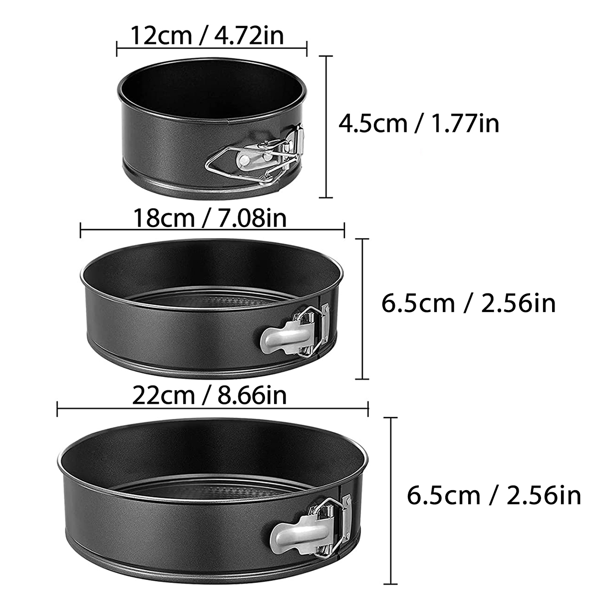 1PC, 3PCS Cake Pan Set, Round  - đánh giá và giá Springform Pan Set