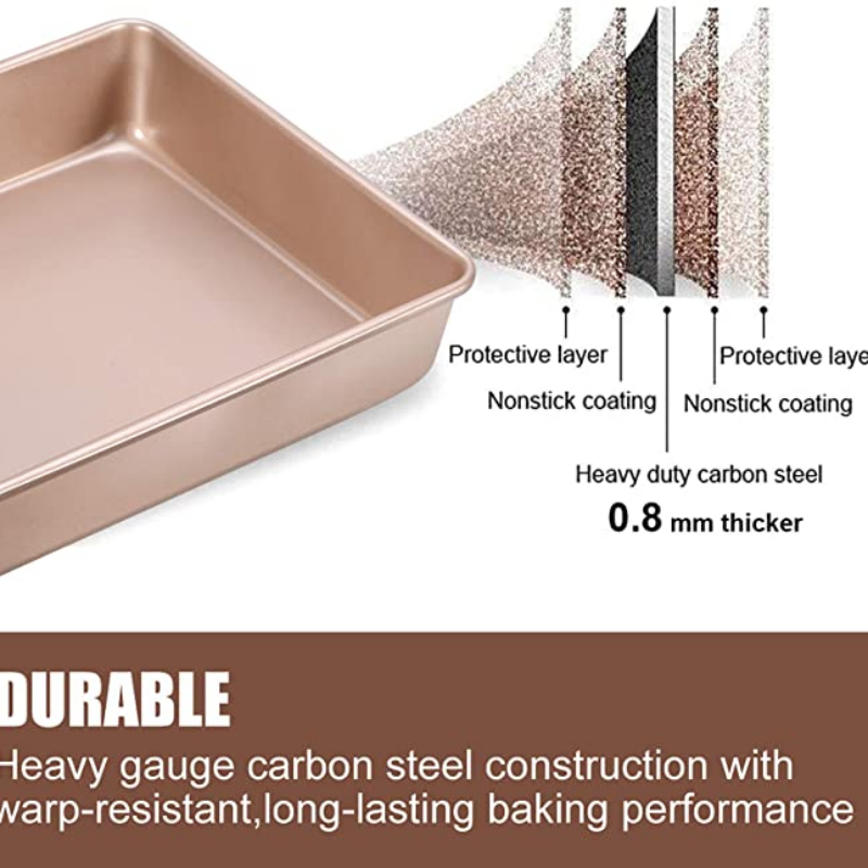 Thicken Carbon Steel Golden Ba - đánh giá và giá Springform Pan Set