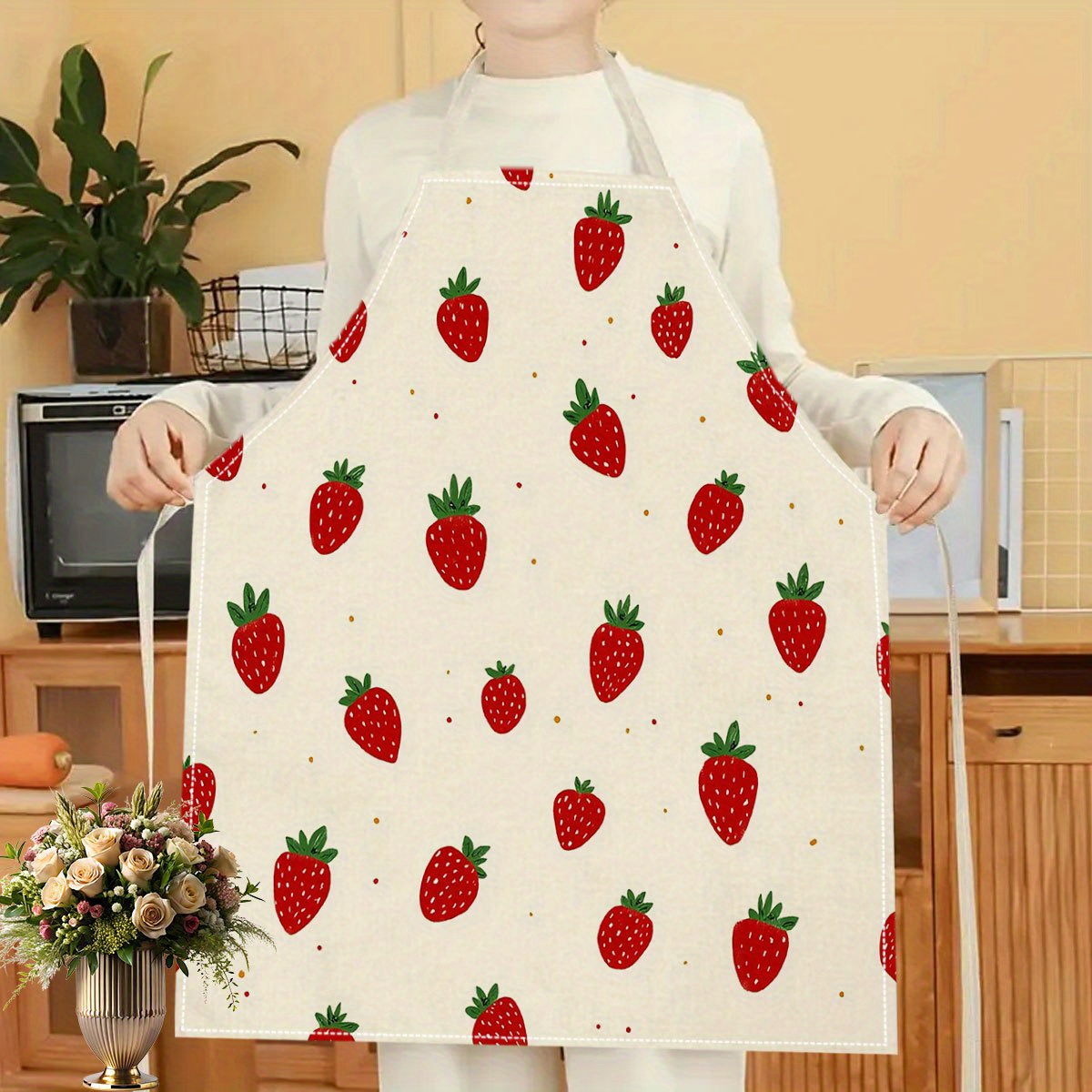 1pc Strawberry Apron Fruit Pat - đánh giá và giá Baking Kitchen For Kids