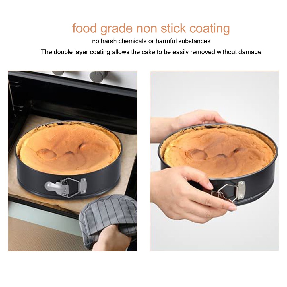 3pcs Carbon Steel Cake Pan Set - đánh giá và giá Springform Pan Set