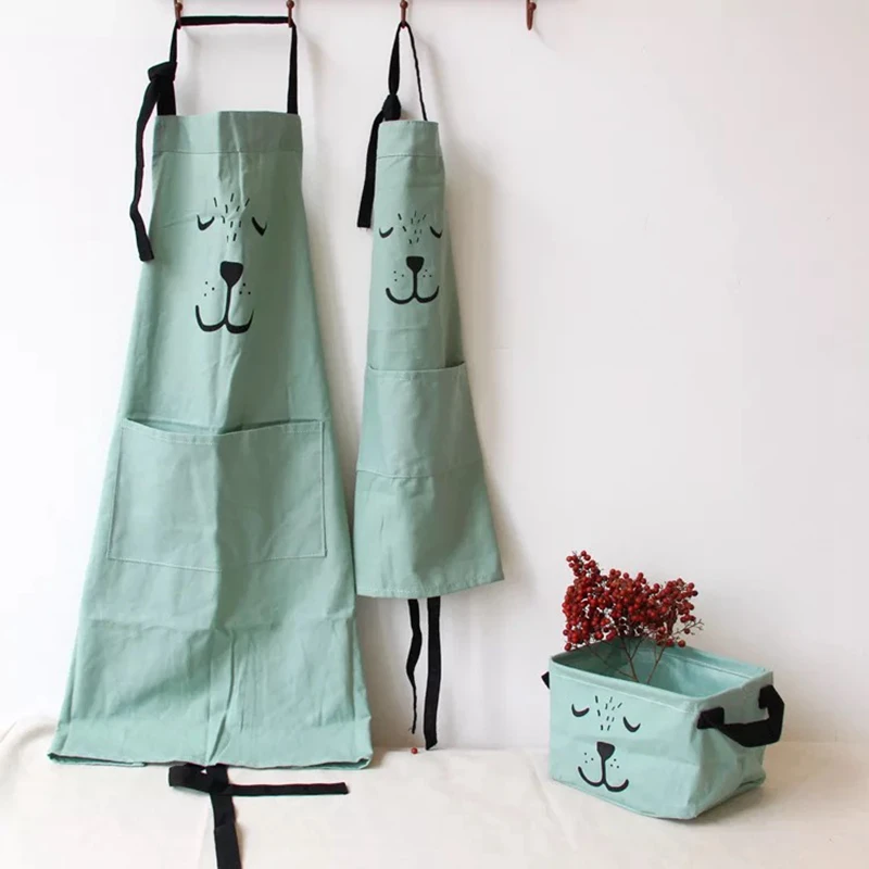Cartoon Bear Kids Adult Aprons - đánh giá và giá Baking Kitchen For Kids