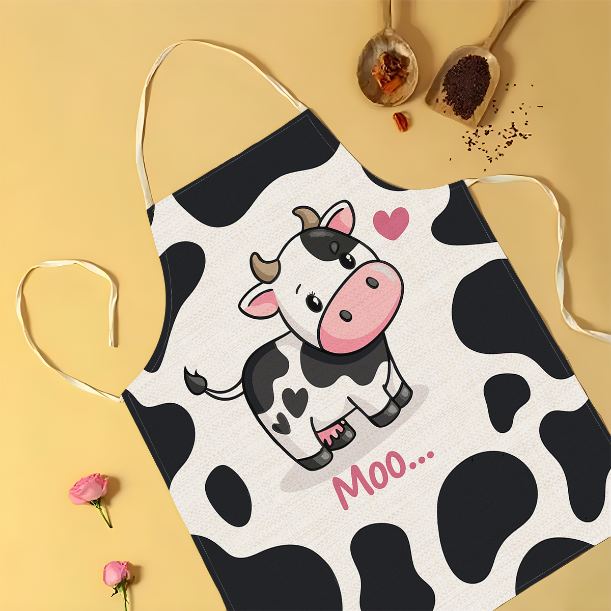 1pc Cute Cartoon Cow Print Kit - đánh giá và giá Baking Kitchen For Kids