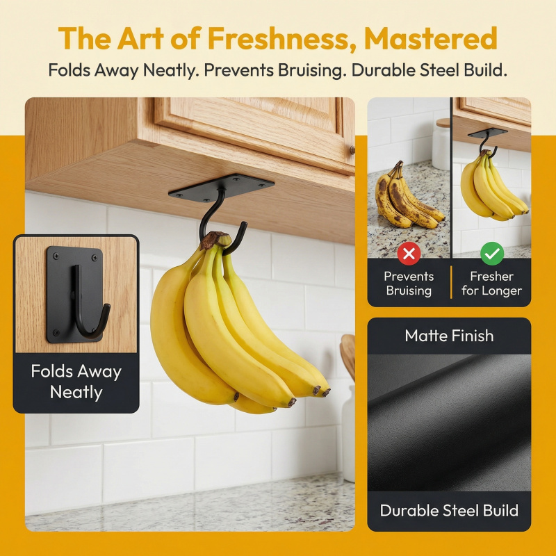 Black Metal Self-Adhesive Bana - đánh giá và giá Kitchen Zo