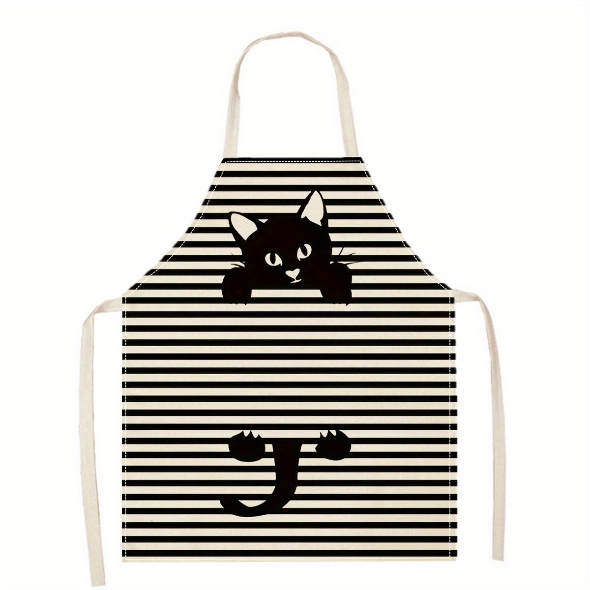 Linen Apron Funny Cat Sunglass - đánh giá và giá Kitchen Baking Area Ideas